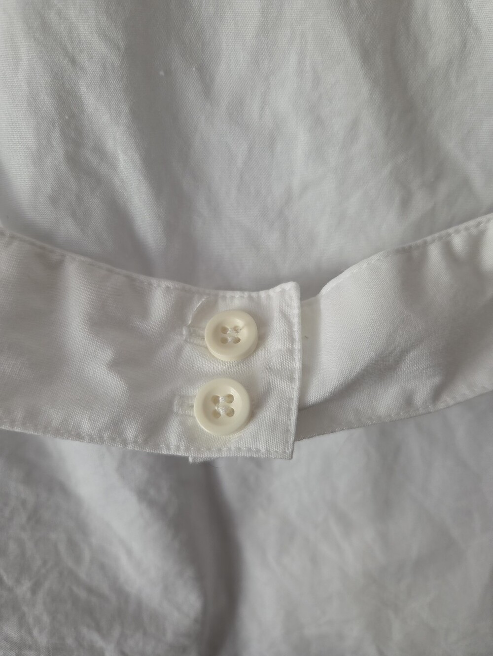 Women's Harvé Benard White Sleeveless Collared Button-Front Blouse ~ Size Small - Picture 8 of 12